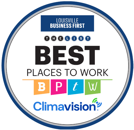 Louisville Business First Best Place to Work award badge