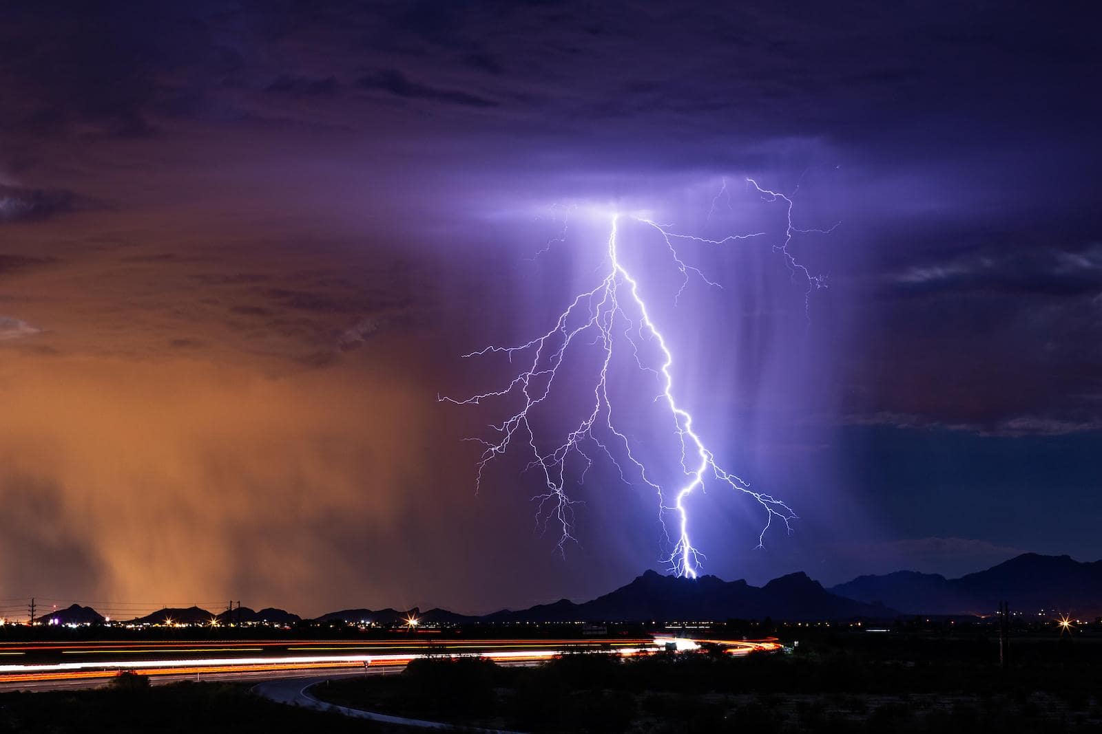 Lightning strike